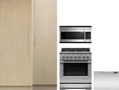 5 Piece Package Includes Refrigerator, Freezer, Range, Microwave And Dishwasher